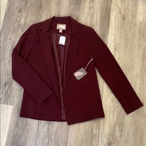 NWT Burgundy blazer size XS